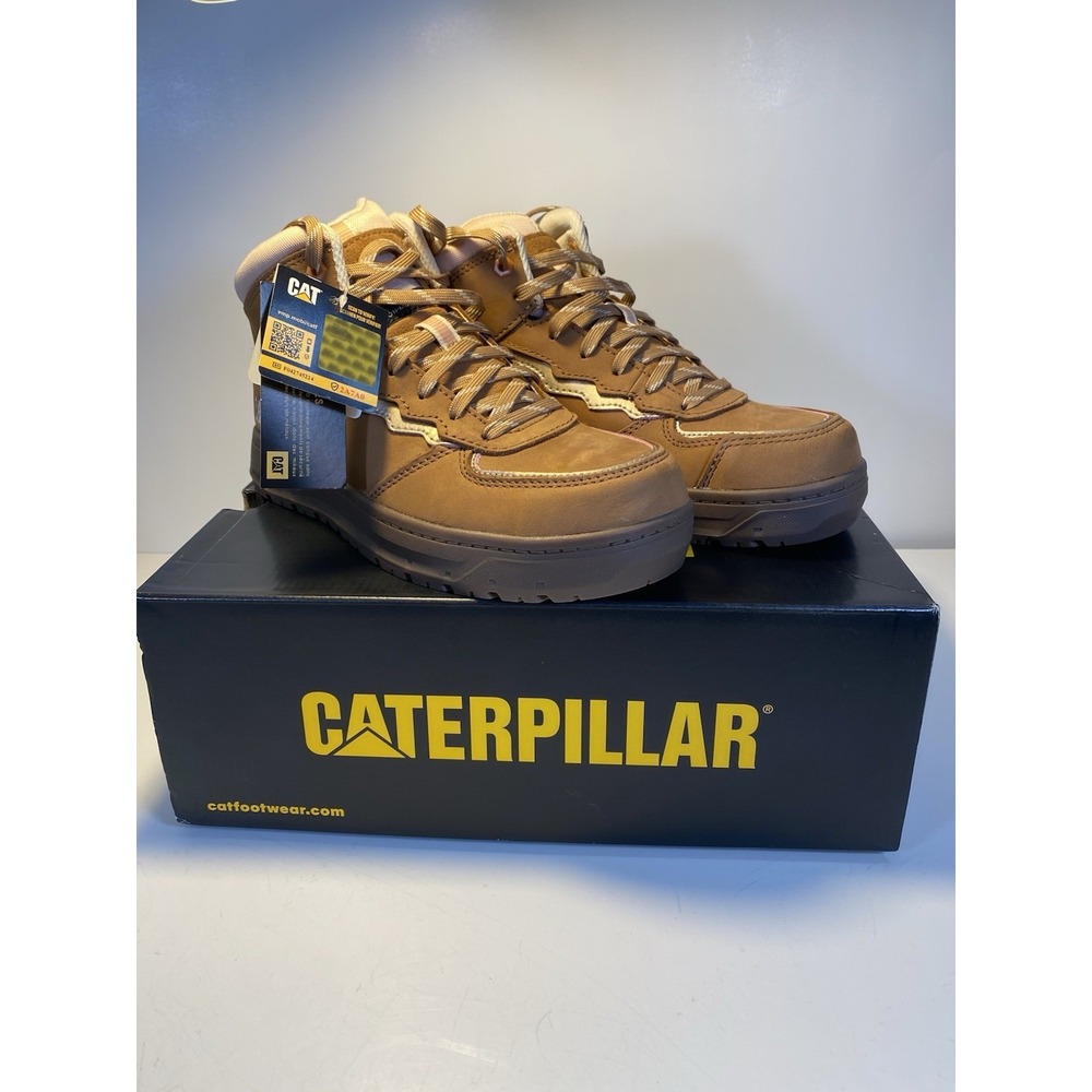 Cat Streamline CRT MD Composite Toe Women's Work Boots Size 7 Brown New In Box